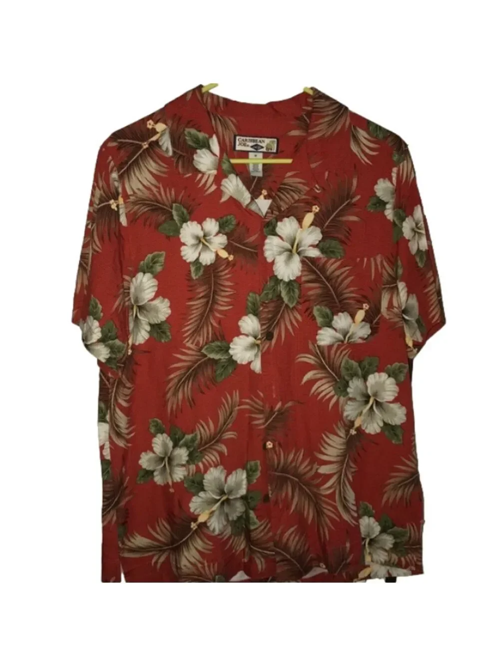 NWOT Caribbean Joe hibiscus shirt
